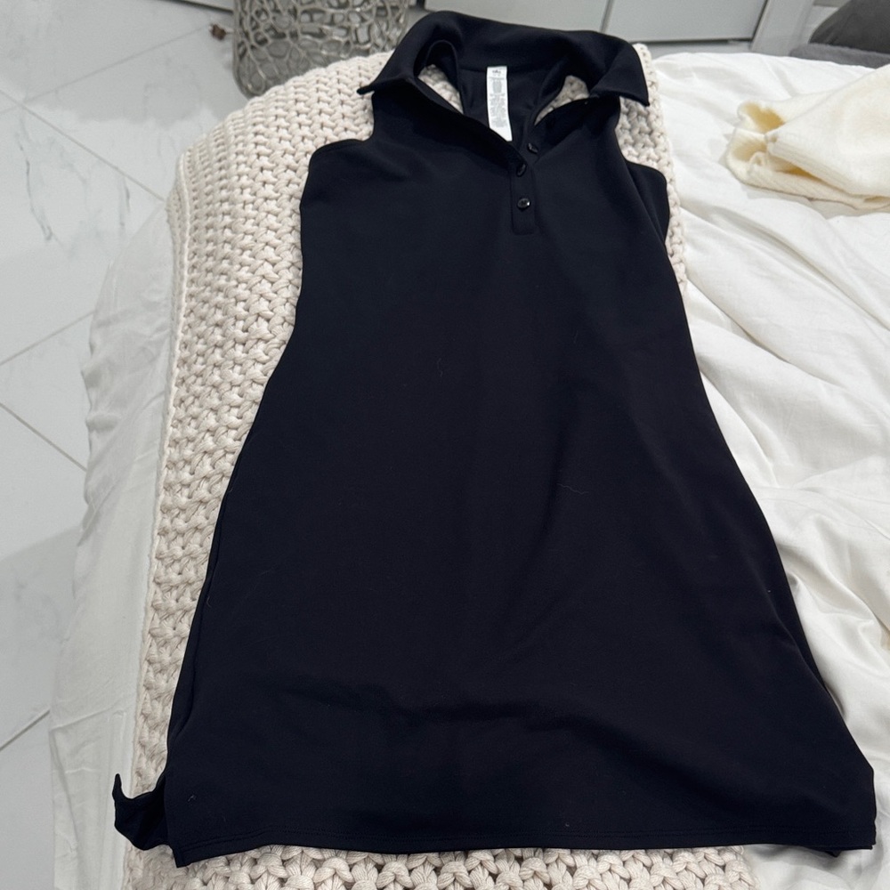 ALO Yoga Black Polo Dress